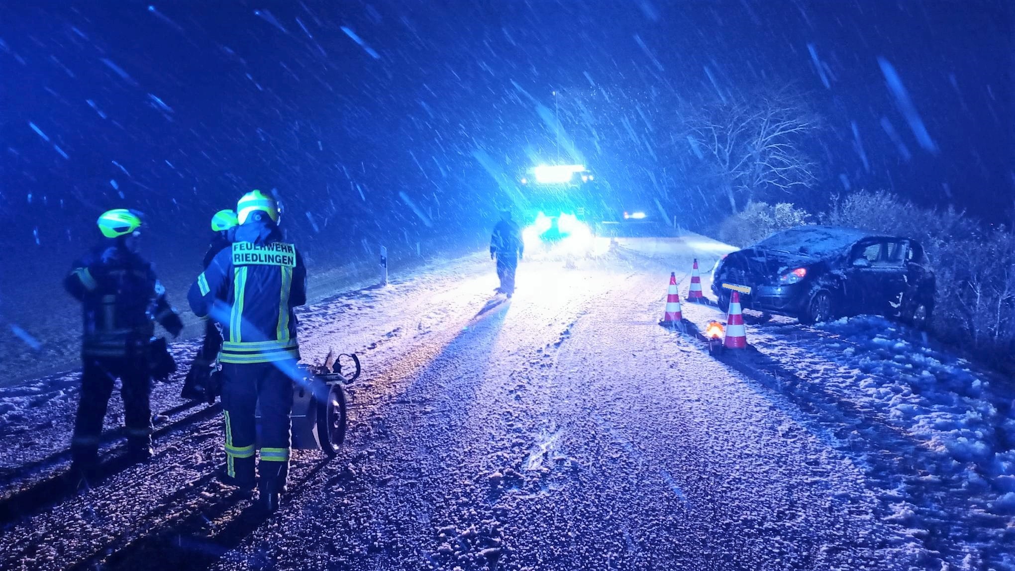 Feuerwehr Riedlingen - Verkehrsunfall B312 Riedlingen - Daugendorf